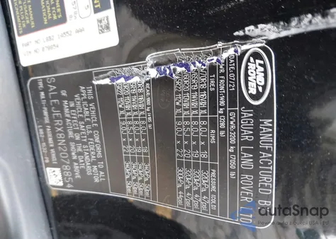 2022 Land Rover Defender 110 S из США, поврежденный, VIN SALEJERX8N2078854